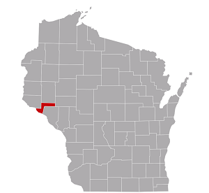 Map of Pepin County WI