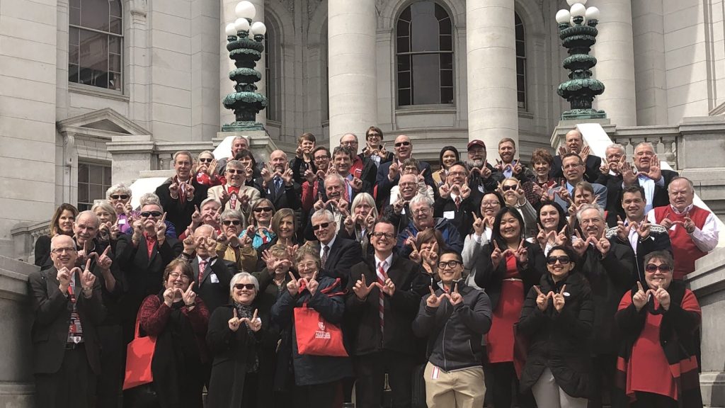 Alumni from across Wisconsin attended UW Day at the Capitol to advocate on behalf of UW–Madison.